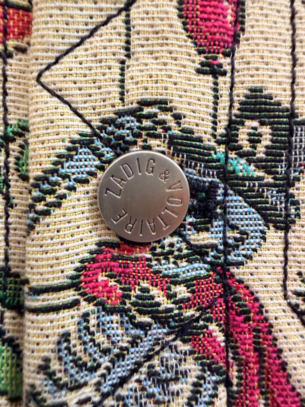 Zadig & Voltaire Kio Deluxe Tapestry Fringe Vest M - Picture 4 of 14